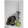 Image 1 : LOT OF 3 ANTIQUE KEROSENE LAMP (WORKING)