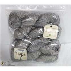 4 EDEN SILVER YARN 81% MERINO 9% CASHMERE