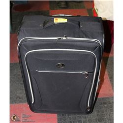 UPRIGHT SUITCASE- BLACK- "OUTBOUND" BRAND