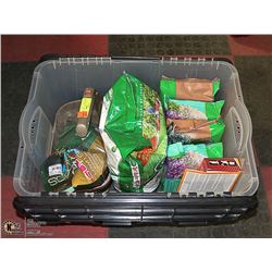 SCOTTS ELECTRIC SEED SPREADER WITH LOT OF GRASS