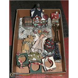 BOX OF CHRISTMAS ITEMS INCL. NESTERS