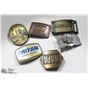 Image 1 : BOX W/ 6 VINTAGE BELT BUCKLES
