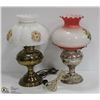 Image 1 : PAIR OF VINTAGE ELECTRIC LAMPS 18" TALL