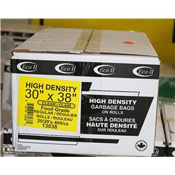 CASE OF 400 - 30 X 38 CLEAR FOOD GRADE GARBAGE BAG