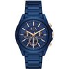 Image 4 : NEW ARMANI EXCHANGE 44MM BLUE ION PLATED MSRP $299