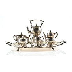 WILLIAM B MEYERS Sterling Miniature TEA SET