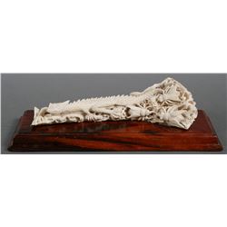 Carved Bone BEARDED DRAGON Sculpture