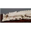 Image 2 : Carved Bone BEARDED DRAGON Sculpture