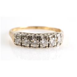 14K GOLD & DIAMOND Band Ring