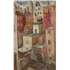 Image 1 : Manhattan Rooftops, Oil on Canvas, Early 20th