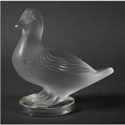 LALIQUE GIDEON CANARD Crystal Duck