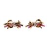 Image 1 : Pair 14K RUBY DIAMOND Earrings