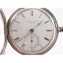 Tremont Boston Coin Silver Hunter Pocket Watch