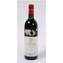 WINE: 1986 Chateau Mouton Rothschild bottle