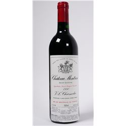 WINE: 1990 Chateau Montrose Bordeaux bottle