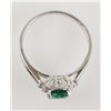 Image 3 : 18K EMERALD & Diamond Ring
