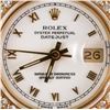 Image 2 : ROLEX Ladies Datejust 18k Diamonds Emeralds