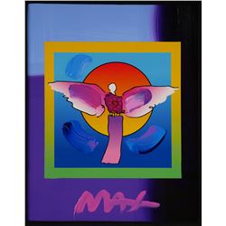 PETER MAX—Angel Embellished Serigraph—Signed