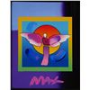 Image 1 : PETER MAX—Angel Embellished Serigraph—Signed