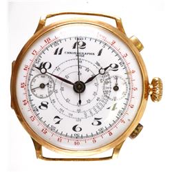 18K Gold Chronographe Telemetre Wrist Watch