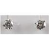 Image 1 : TWO CARAT Diamond Solitaire Earrings