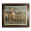 Image 2 : W.W. SCOTT, Large Indian Chief Photo, Hand Colored