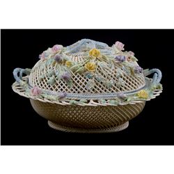 BELLEEK Masterpiece Collection Lidded Basket