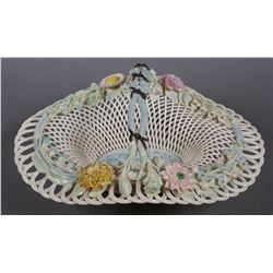 BELLEEK Masterpiece Collection Handled Basket