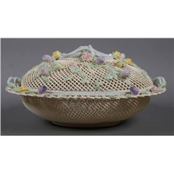 BELLEEK Masterpiece Collection Lidded Basket