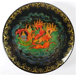 Troika—Russian Lacquer Box—Signed—1980