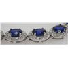 Image 2 : 14K SAPPHIRE & DIAMOND Necklace