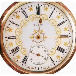 ELGIN Gold Filled Eagle Hunter Case Pocket Watch
