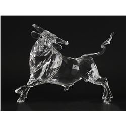 Swarovski Crystal Clear BULL Sculpture Figurine