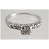 Image 1 : PALLADIUM Diamond Ring, Size 5