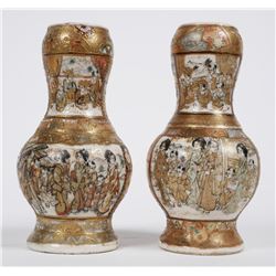 Pair SATSUMA Vases, Meiji or Edo Era