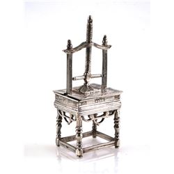 Dutch Silver Miniature Mechanical Press