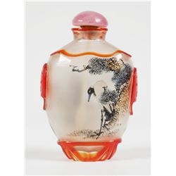 Chinese Reverse Painted Glass Snuff Bottle