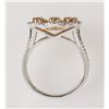 Image 3 : Fancy 14K White & Yellow Gold DIAMOND Ring