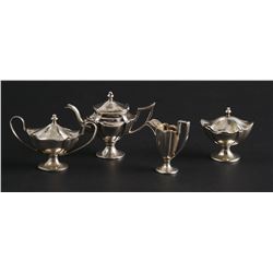 WILLIAM B MEYERS Sterling Miniature TEA SET