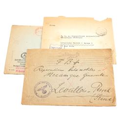 (3) German High Command Letter Envelopes