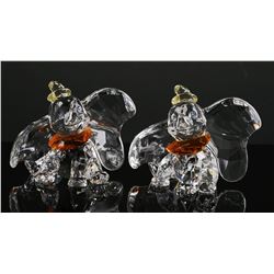 (2) Swarovski Crystal DISNEY DUMBO