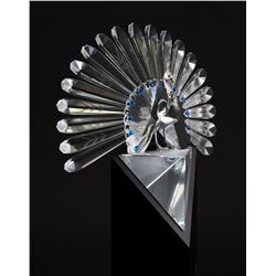 Swarovski Crystal PEACOCK Figurine