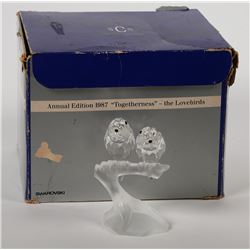 Swarovski Crystal Lovebird Figurines Togetherness