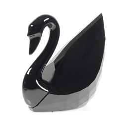 Swarovski Crystal SWAN JET BLACK