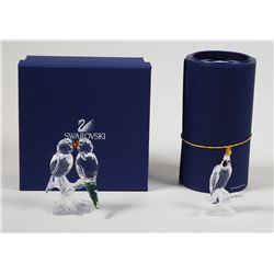 (2) Swarovski Crystal Bird Figurines