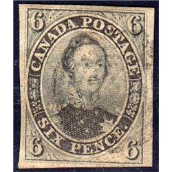 CANADA #5 XF-SELECT IMPERF *SLATE GREY 