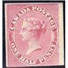 Image 1 : CANADA #8 VF-NH-IMPERF *ROSE SHADE* VGG