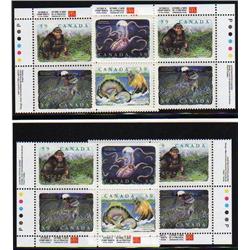 Canada #1289-92d XF-NH RARE MATCH SET W