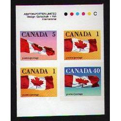 #1190b XF-NH IMPERF BOOKLET OF 4 WITH I