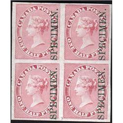 CANADA #8Pi MINT XF-SELECT IMPERF BLOCK